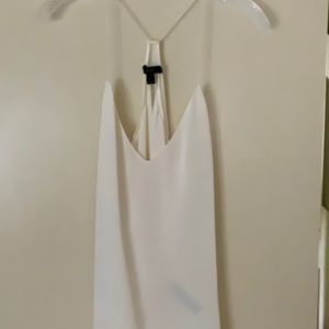 J Crew silk off white tank top